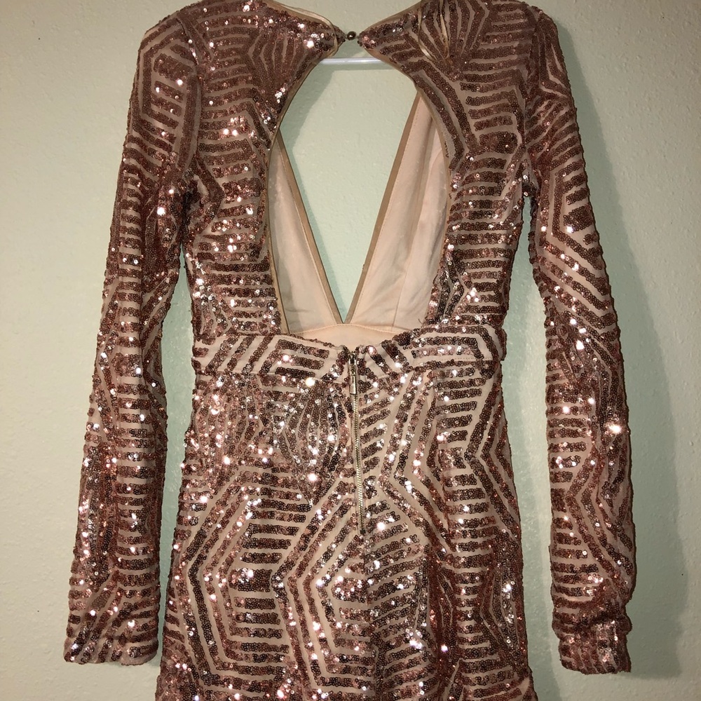 Pink/gold glitter jumpsuit